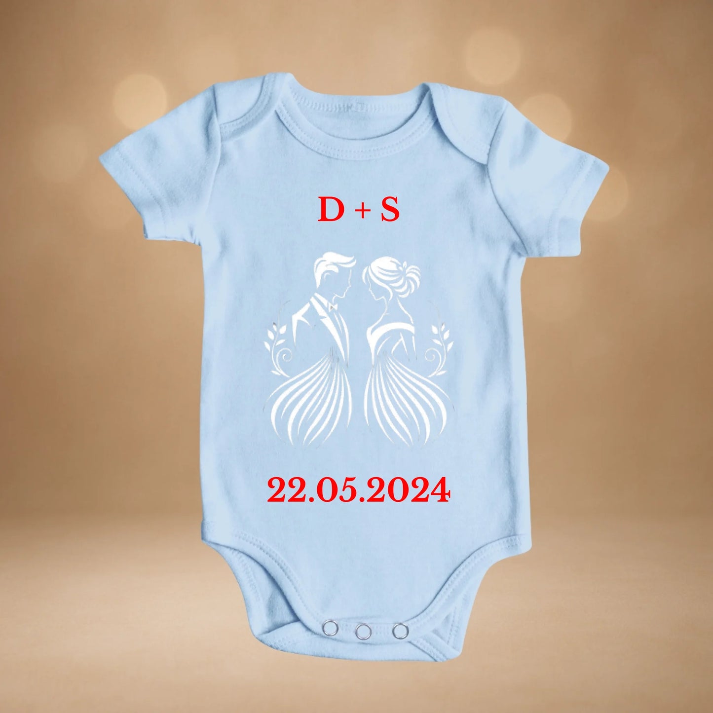 Babybody blau kurz