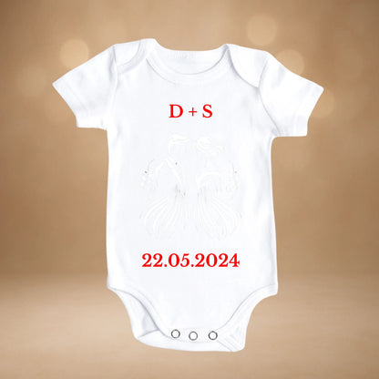 Babybody weiß kurz