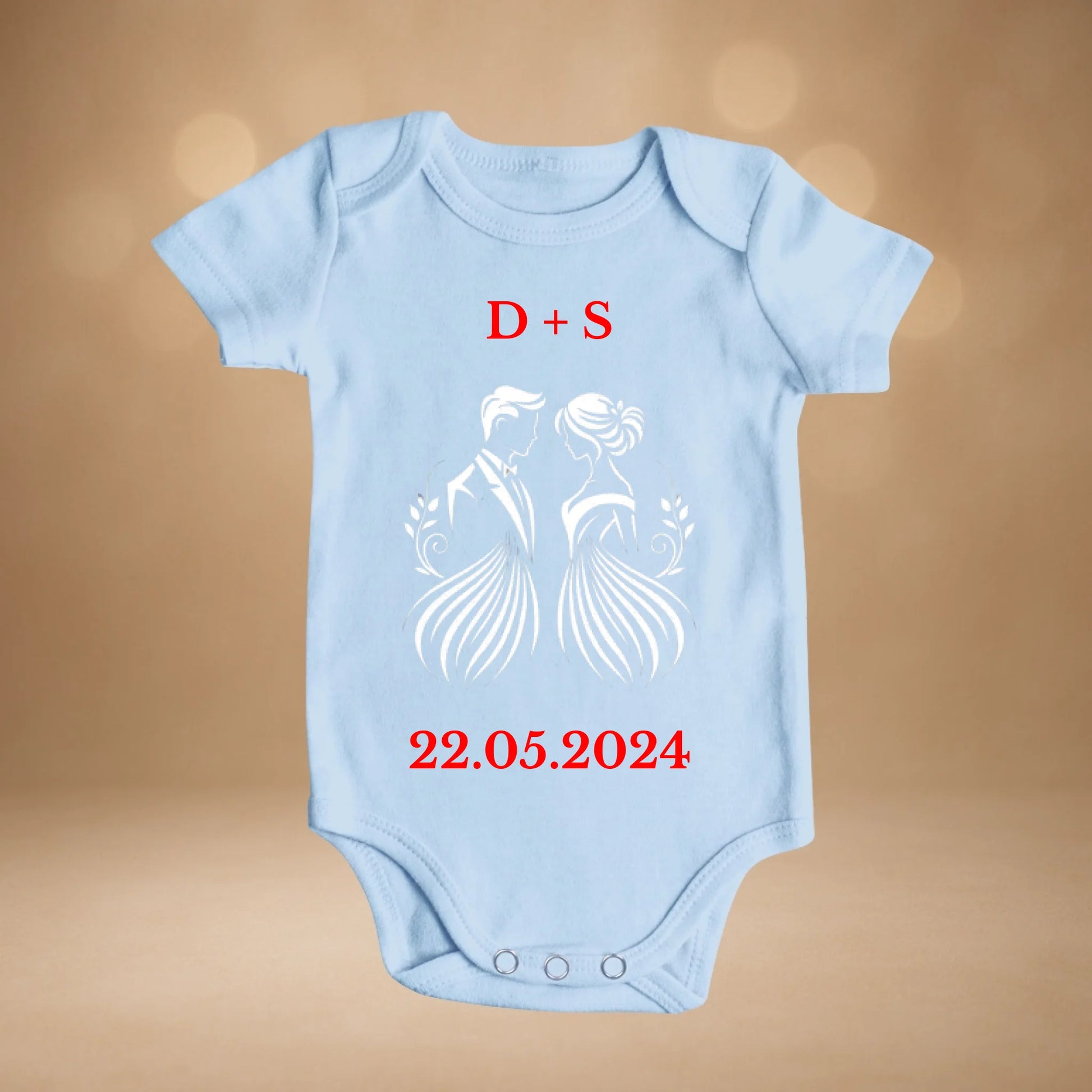 Babybody blau kurz